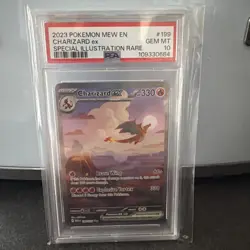 Pokemon Charizard ex 151 MEW EN Special Illustration Rare #199 PSA 10 Gem Mint - Image 1