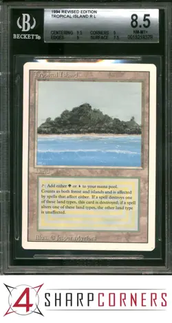 1994 MAGIC THE GATHERING REVISED EDITION TROPICAL ISLAND BGS 8.5 - Image 1