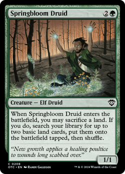 Springbloom Druid [Outlaws of Thunder Junction Commander] Magic MTG - Image 1