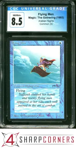 1993 MAGIC THE GATHERING ARABIAN NIGHTS FLYING MEN CGC 8.5 - Image 1
