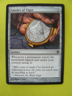 Amulet of Vigor NM -- Rare Artifact -- Worldwake MTG - Image 1