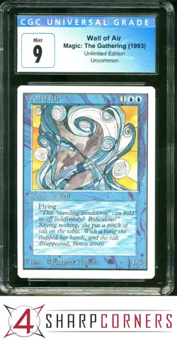 1993 MAGIC THE GATHERING UNLIMITED EDITION WALL OF AIR CGC 9 - Image 1