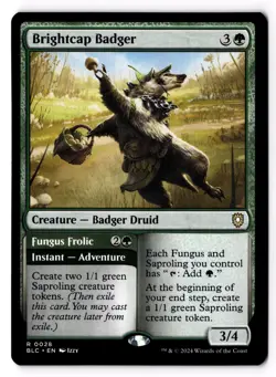 Brightcap Badger 28 Commander: Bloomburrow LP - Image 1