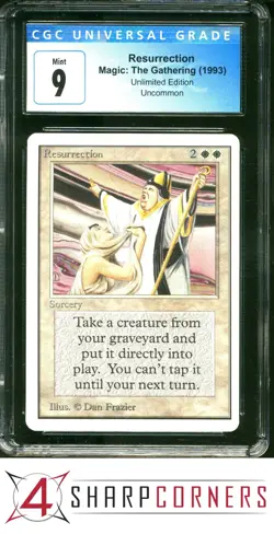 1993 MAGIC THE GATHERING UNLIMITED EDITION RESURRECTION CGC 9 - Image 1