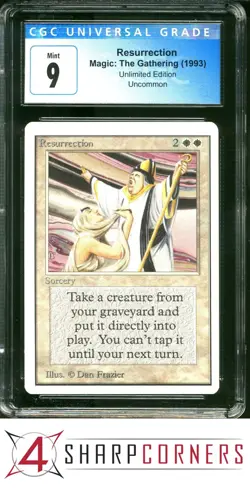 1993 MAGIC THE GATHERING UNLIMITED EDITION RESURRECTION CGC 9 - Image 1