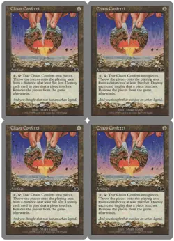 MTG Chaos Confetti x4 Unglued Common NM/LP Playset - Image 1
