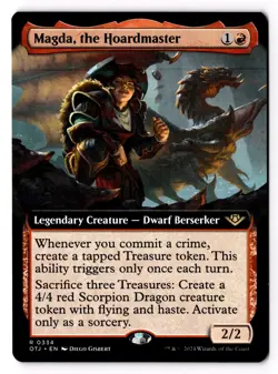 Magda, the Hoardmaster (Extended Art) 334 Outlaws of Thunder Junction Normal NM - Image 1