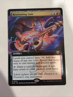 EN - Resonating Lute (Extended Art) - 355 - SOS - NM - Image 1