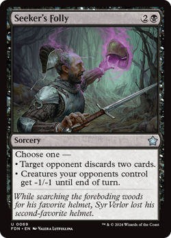 Seeker's Folly (REGULAR) x1 - MTG Foundations FDN #69 - Image 1