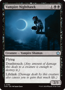 Vampire Nighthawk (REGULAR) x1 - MTG Foundations FDN #186 - Image 1