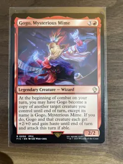 MTG Gogo, Mysterious Mime Commander: Final Fantasy Regular Rare NM - Image 1