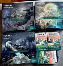 WOTC MTG LOTR Tales of the Middle-Earth Scene Case - 3 Boxes + 3 Jumpstart 195166207438 - Image 1