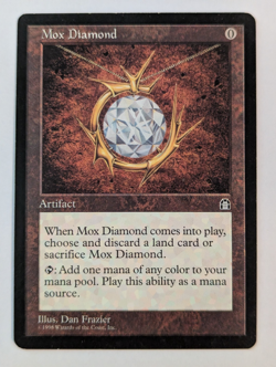 MTG 1998 Stronghold MOX DIAMOND 138 Rare, Excellent - Near Mint - Image 1