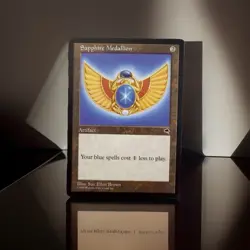 1997 Sapphire Medallion-Tempest-Magic the Gathering - Image 1