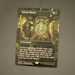 Magic: The Gathering Sylvan Library Enchantment SOS Special Guest Green 2023 - Image 1