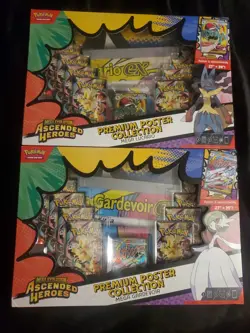 Pokemon TCG Ascended Heroes Premium Poster Collection Lucario And Gardevoir - Image 1