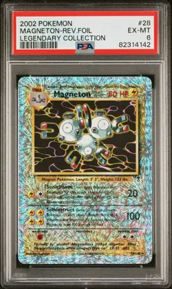 PSA 6 2002 Pokemon Legendary Collection Reverse Holo Magneton 28/110 - Image 1