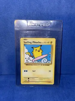 2016 Pokemon Surfing Pikachu 111/108 Evolutions Secret Rare Lighting English - Image 1