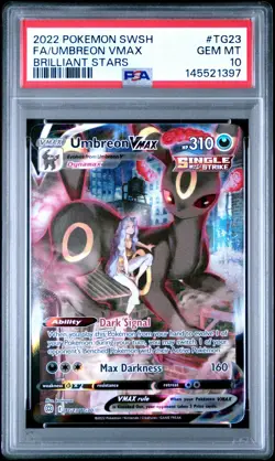 PSA 10 Pokemon Umbreon VMAX TG23/TG30 Brilliant Stars Ultra Rare Holo - Image 1