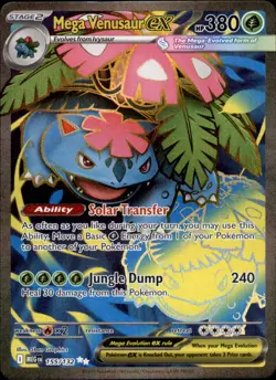Mega Venusaur ex 155/132 Holo - Pokemon ME01: Mega Evolution - NM - Image 1