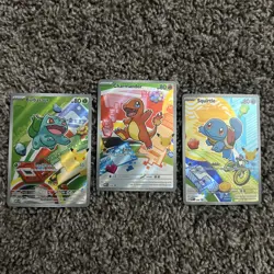 Pokemon TCG First Partner Illustration Collection Series 1 Kanto GEN 1 Starters - Image 1