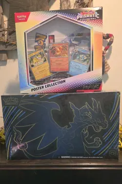 TCG Pokemon Mega Charizard Ex Ultra Premium Collection Prismatic Evolutions - Image 1