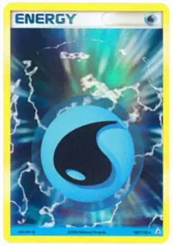 Moderately Played, English - 1 x Pokemon Water Energy - 107/110 - Holo Rare EX H - Image 1