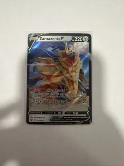 Pokemon TCG Zamazenta V Sword & Shield: Brilliant Stars 105/172 Holo Ultra Rare - Image 1