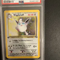1999 POKEMON JUNGLE 1ST ED #16 WIGGLYTUFF-HOLO PSA 7 #16 - Image 5