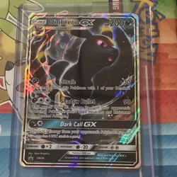 Pokemon Umbreon GX SM36 SM Promo Full Art Holo Rare English 200 HP Dark - Image 1