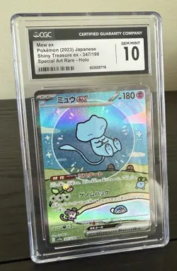Pokemon Mew ex Shiny Treasure Ex 347/190 Special Art Rare Holo CGC 10 - Image 1