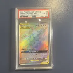 POKEMON SUN & MOON HIDDEN FATES FULL ART/MOLTRES & ZAPDOS & ARTICUNO GX PSA 10 - Image 1
