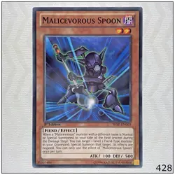 Malicevorous Spoon - SHSP-EN003 - Common 1st Edition Yugioh - Image 1