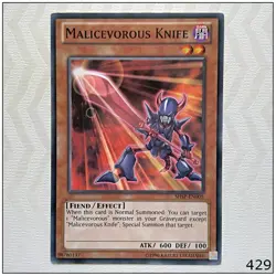 Malicevorous Knife - SHSP-EN005 - Common Unlimited Yugioh - Image 1