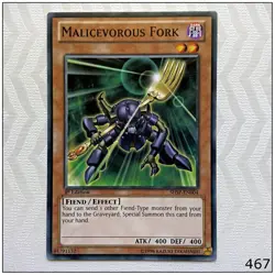 Malicevorous Fork - SHSP-EN004 - Common 1st Edition Yugioh - Image 1