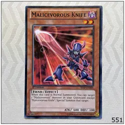 Malicevorous Knife - SHSP-EN005 - Common 1st Edition Yugioh - Image 1