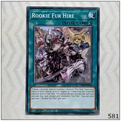 Rookie Fur Hire - PHRA-EN065 - Common 1st Edition Yugioh - Image 1