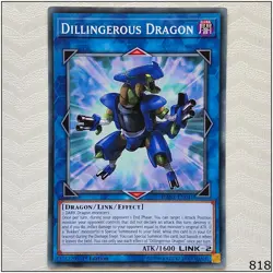 Dillingerous Dragon - DANE-EN041 - Common 1st Edition Yugioh - Image 1