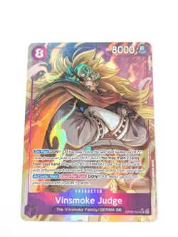 Vinsmoke Judge OP06-062 Alt Art SR Wings Of The Captain One Piece TCG CCG - Image 1