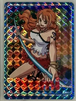 Brand NEW One Piece Holographic Trading Sticker Lot X10 ZORO LUFFY NAMI SANJI - Image 5