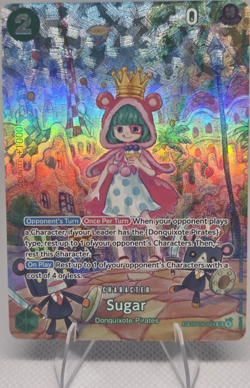 Bandai Sugar OP04-024 Wings of the Captain Super Rare SP Foil One Piece CCG NM - Image 1