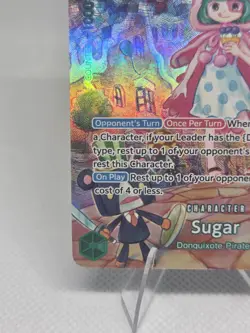 Bandai Sugar OP04-024 Wings of the Captain Super Rare SP Foil One Piece CCG NM - Image 4