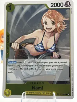 Bandai One Piece Nami OP15-108 Special Foil & Regular x4 English play set - Image 2