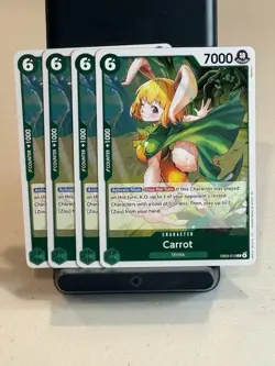One Piece TCG Heroines Edition - Carrot EB03-013 R Foil Playset x4 - English - Image 1