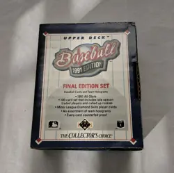 Upper Deck 1991 Final Edition Collectors Base Set MLB Baseball 100 Cards Vintage - Image 1