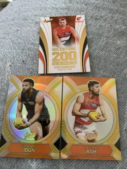 2026 GWS Giants AFL Select Footy Stars Bulk Lot X3 Cards Luminous Milestone - Image 1