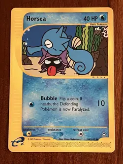 Horsea 84/147 Non Holo Aquapolis E-Reader Pokemon Card - Image 1