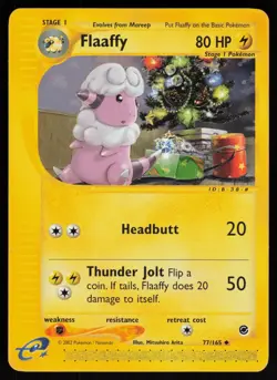 E-Reader Flaaffy 077/165 Expedition Mitsuhiro Arita Pokemon TCG Card - Image 1