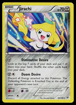 Pokemon Card - Jirachi Roaring Skies 42/108 Holo Rare 2015 - Image 1