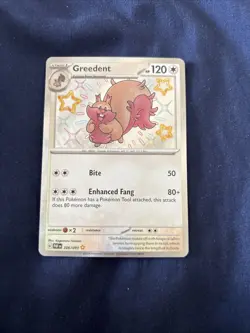 Greedent - SV: Paldean Fates 206/091 Pokemon Card NM - Image 1